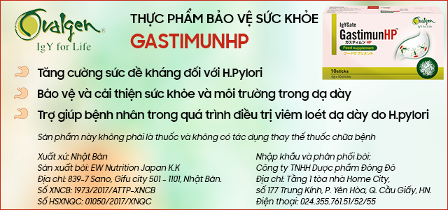 Gastimunhp - Khắc tinh của vi khuẩn Hp Gastimunhp - Khắc tinh của vi khuẩn Hp