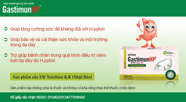 Gastimunhp - Khắc tinh của vi khuẩn Hp Gastimunhp - Khắc tinh của vi khuẩn Hp